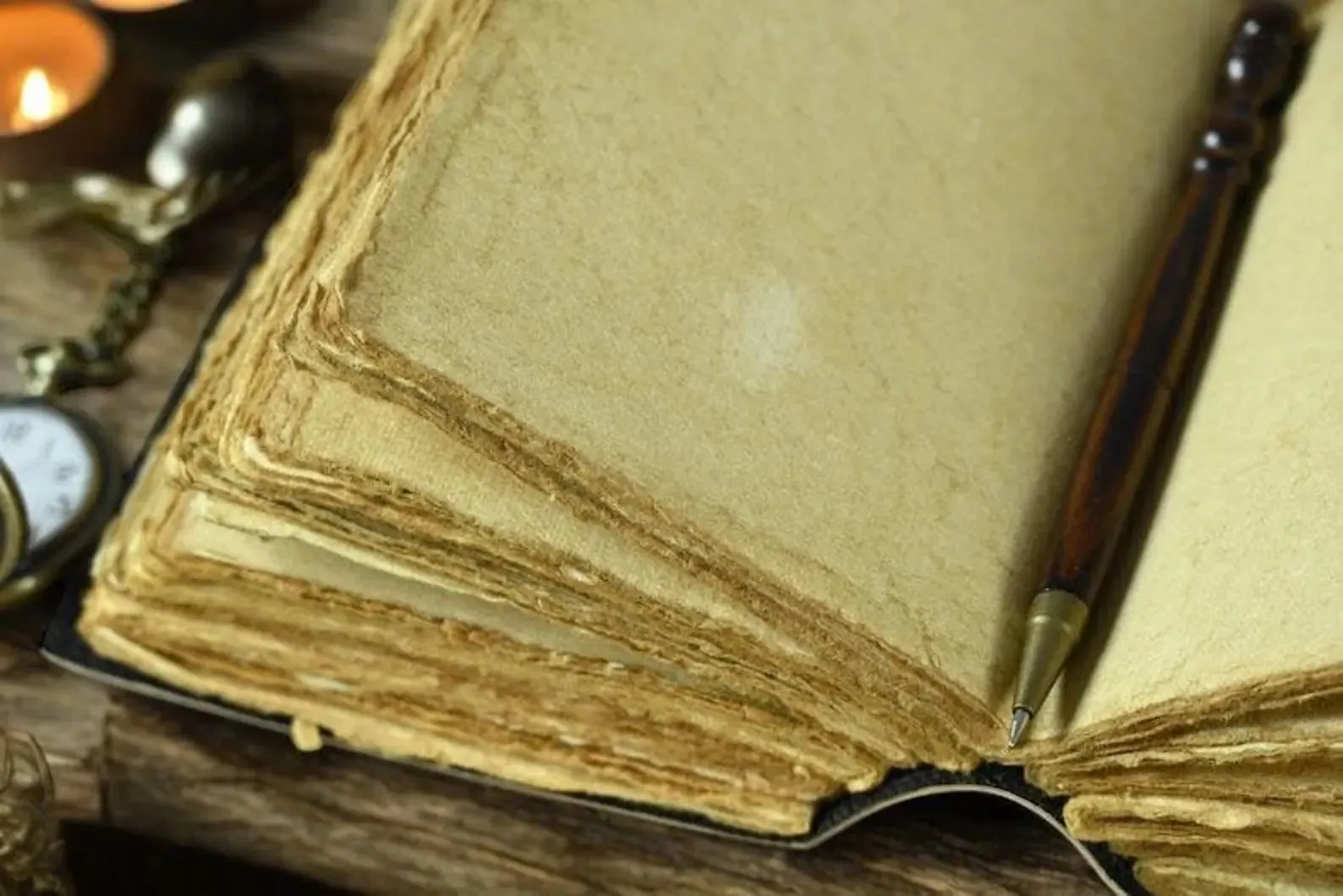 Vintage leather journal, Tree of Life Journal