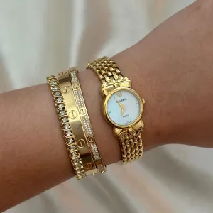 VINTAGE NINA RICCI MOTHER-OF-PEARL WATCH