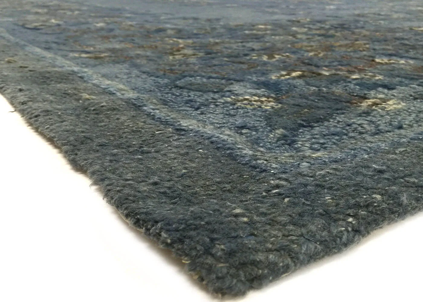 Vintage OverDyed Hook Rug - 8'8" x 11'6"