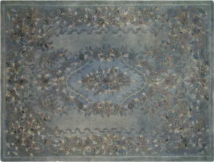 Vintage OverDyed Hook Rug - 8'8" x 11'6"