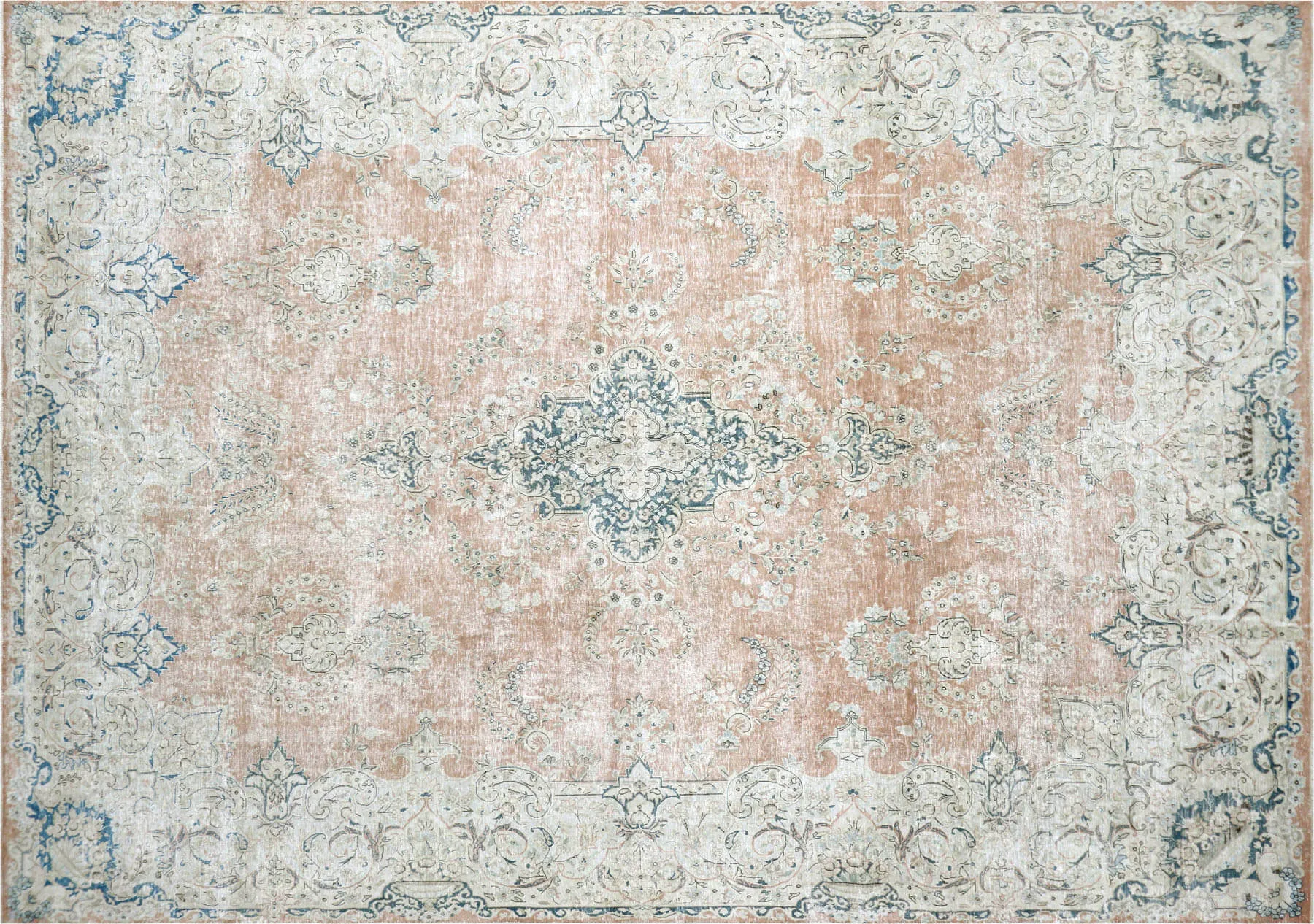 Vintage Persian Kerman Rug - 9'8" x 13'10"