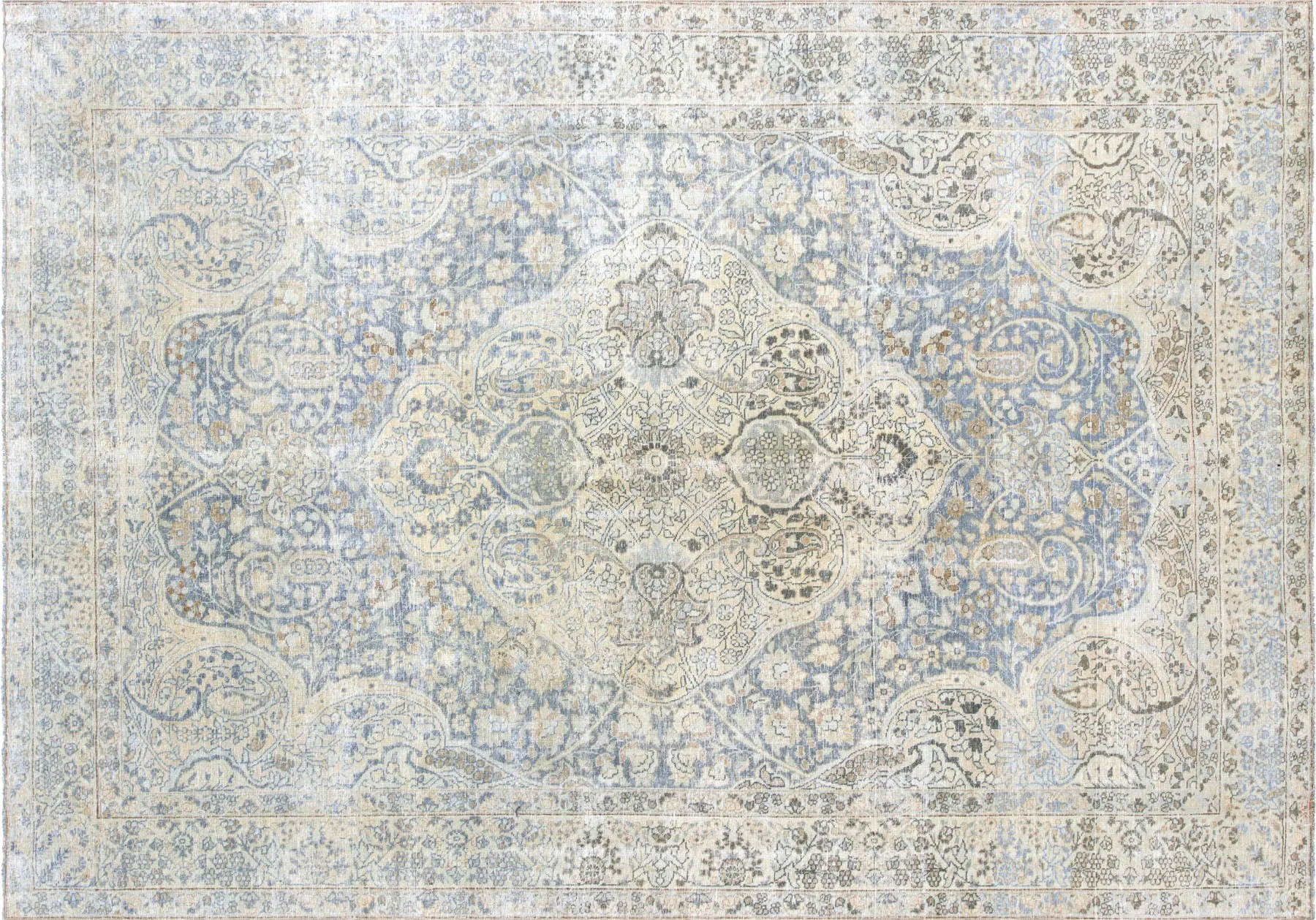 Vintage Persian Tabriz Rug - 7'4" x 10'6"
