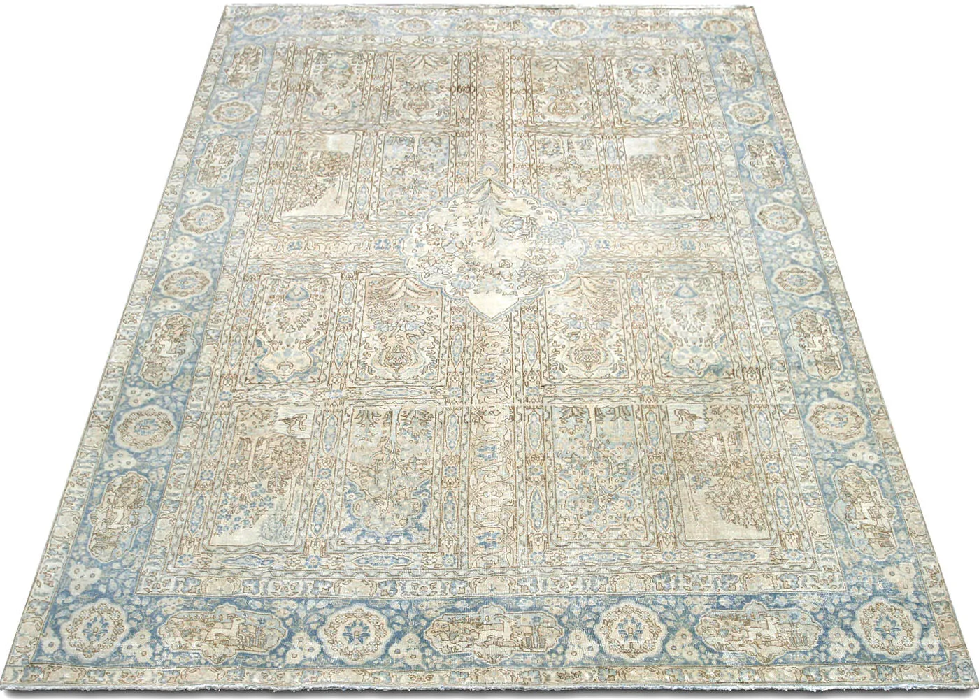 Vintage Persian Tabriz Rug - 7'7" x 11'2"