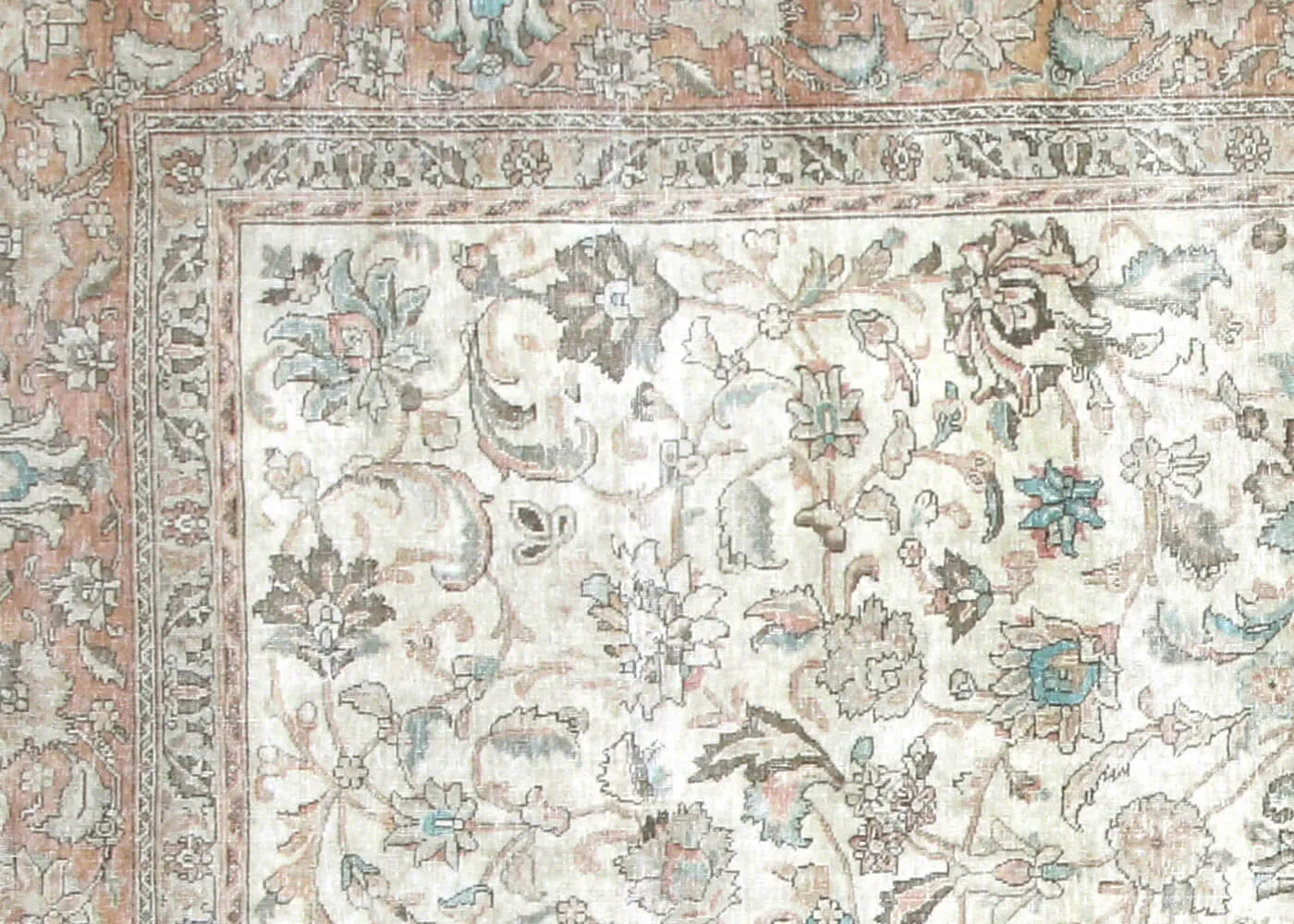 Vintage Persian Tabriz Rug - 9'9" x 12'9"