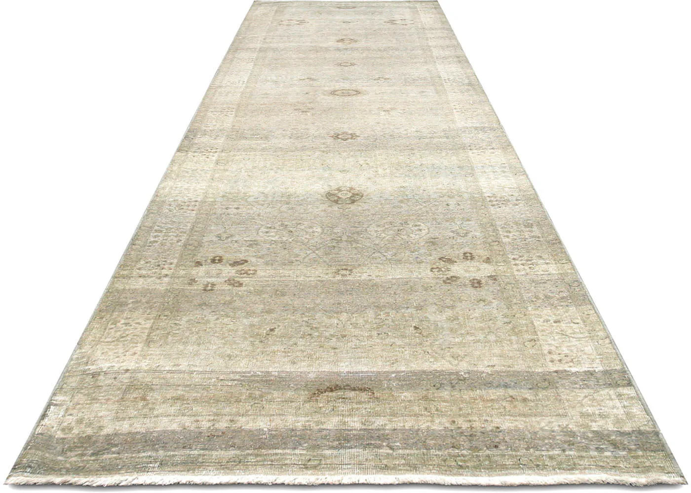 Vintage Persian Tabriz Runner - 2'10" x 11'11"
