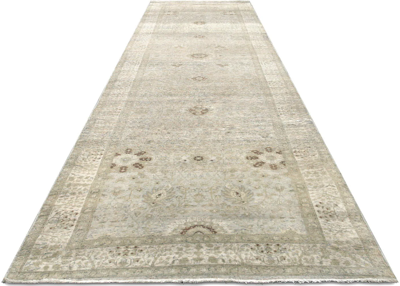 Vintage Persian Tabriz Runner - 2'10" x 11'11"