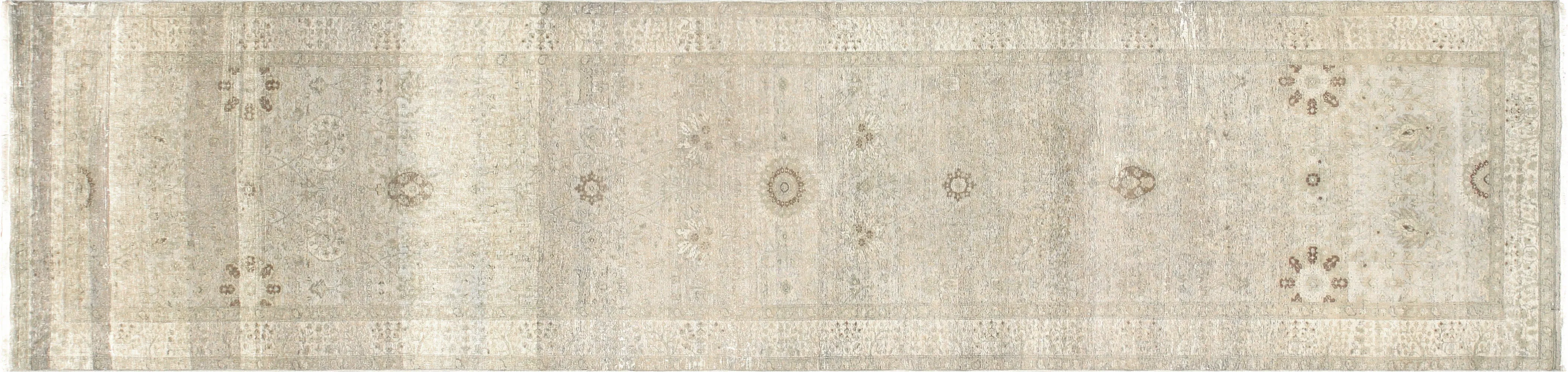Vintage Persian Tabriz Runner - 2'10" x 11'11"