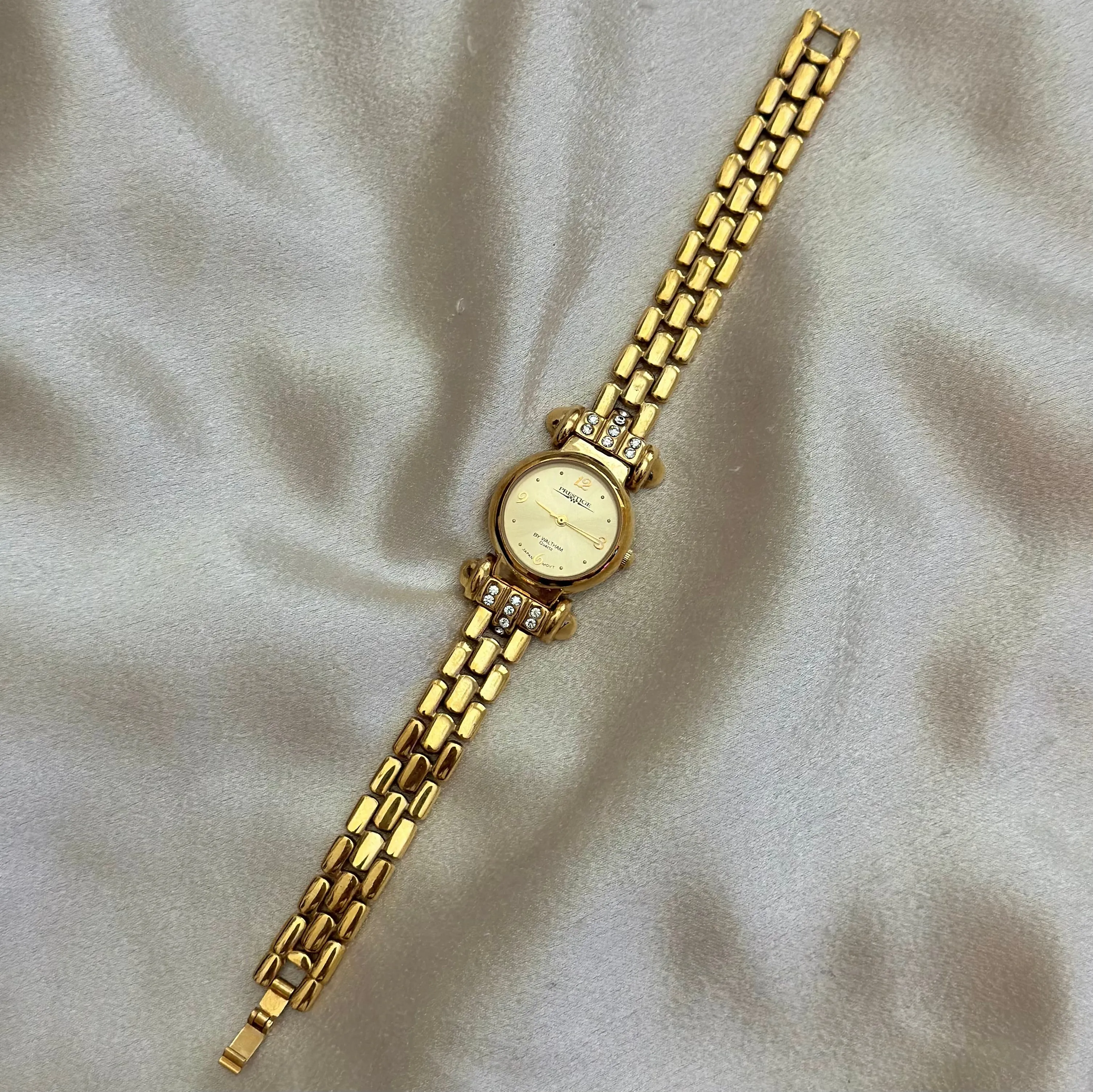 VINTAGE PRESTIGE BY WALTHAM DIAMOND WATCH