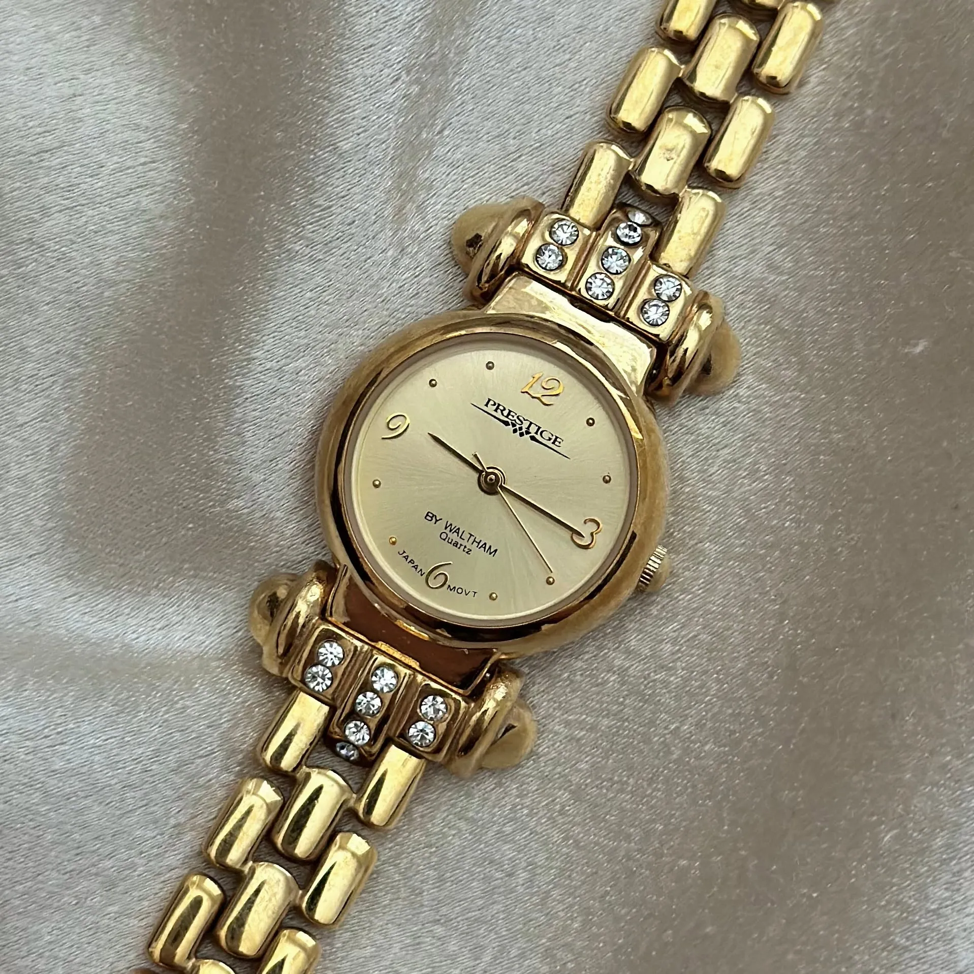 VINTAGE PRESTIGE BY WALTHAM DIAMOND WATCH