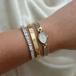 VINTAGE SEIKO DIAMOND TWO-TONED DAINTY WATCH