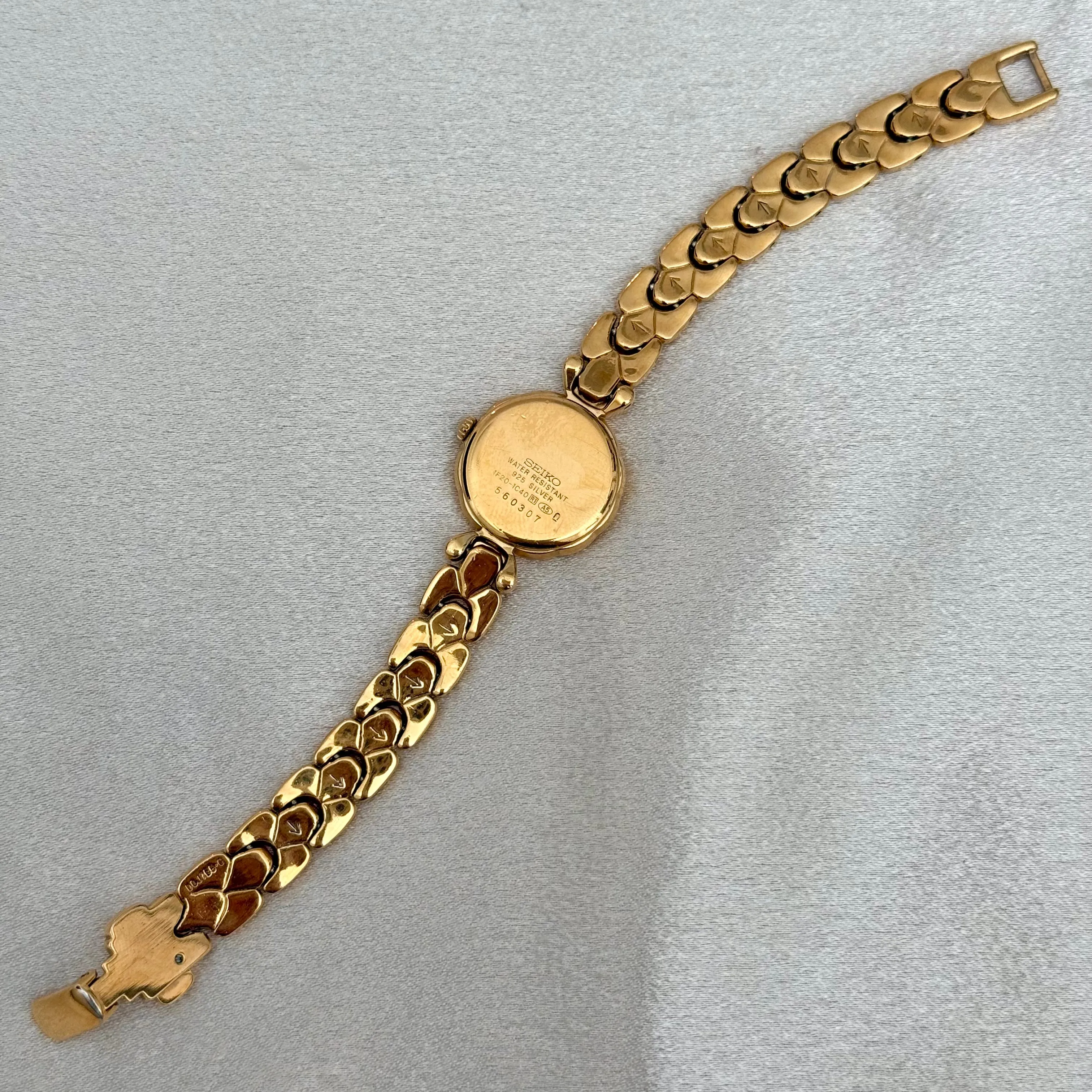VINTAGE SEIKO MOTHER-OF-PEARL DIAMOND WATCH