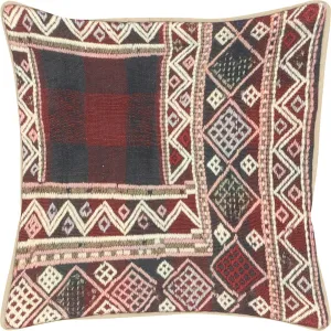 Vintage Turkish Jijim Pillow - 14" x 14"