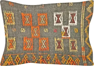 Vintage Turkish Jijim Pillow - 15" x 23"
