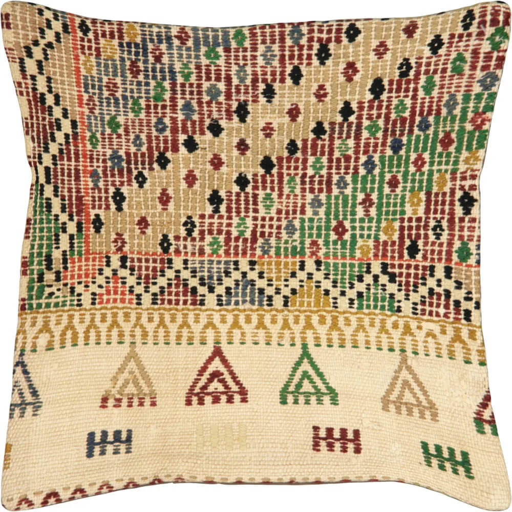 Vintage Turkish Jijim Pillow - 20" x 20"