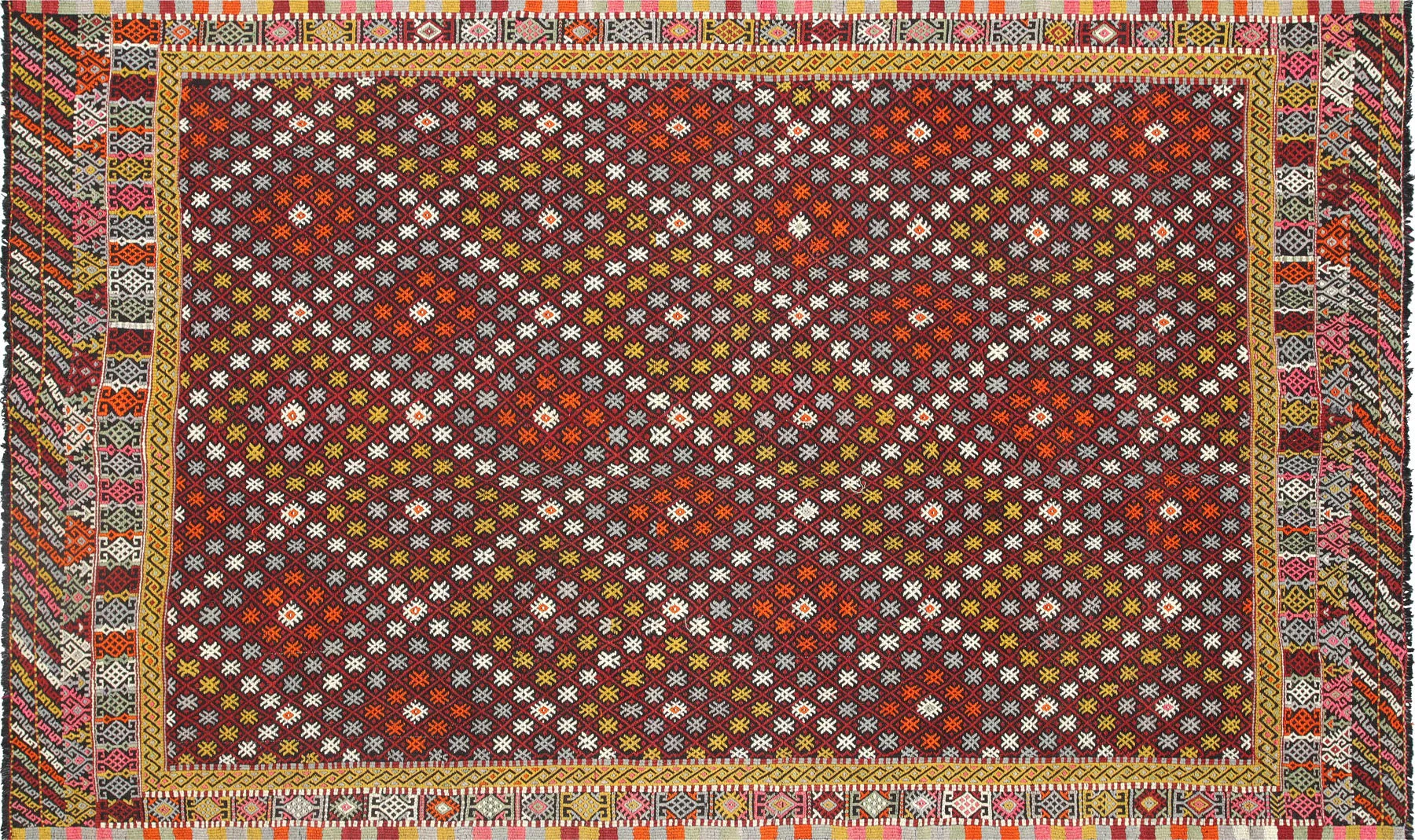 Vintage Turkish Kilim - 6'9" x 11'3"