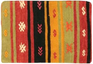 Vintage Turkish Kilim Pillow - 14" x 20"