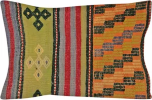 Vintage Turkish Kilim Pillow - 17" x 23"