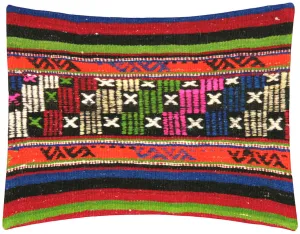 Vintage Turkish Kilim Pillow - 18" x 23"
