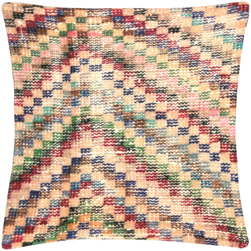 Vintage Turkish Mid-Century-Modern Pillow - 17" x 17"