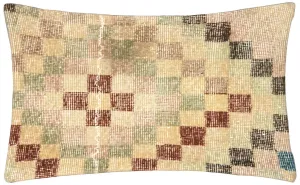 Vintage Turkish Mid-Century-Modern Pillow - 17" x 23"