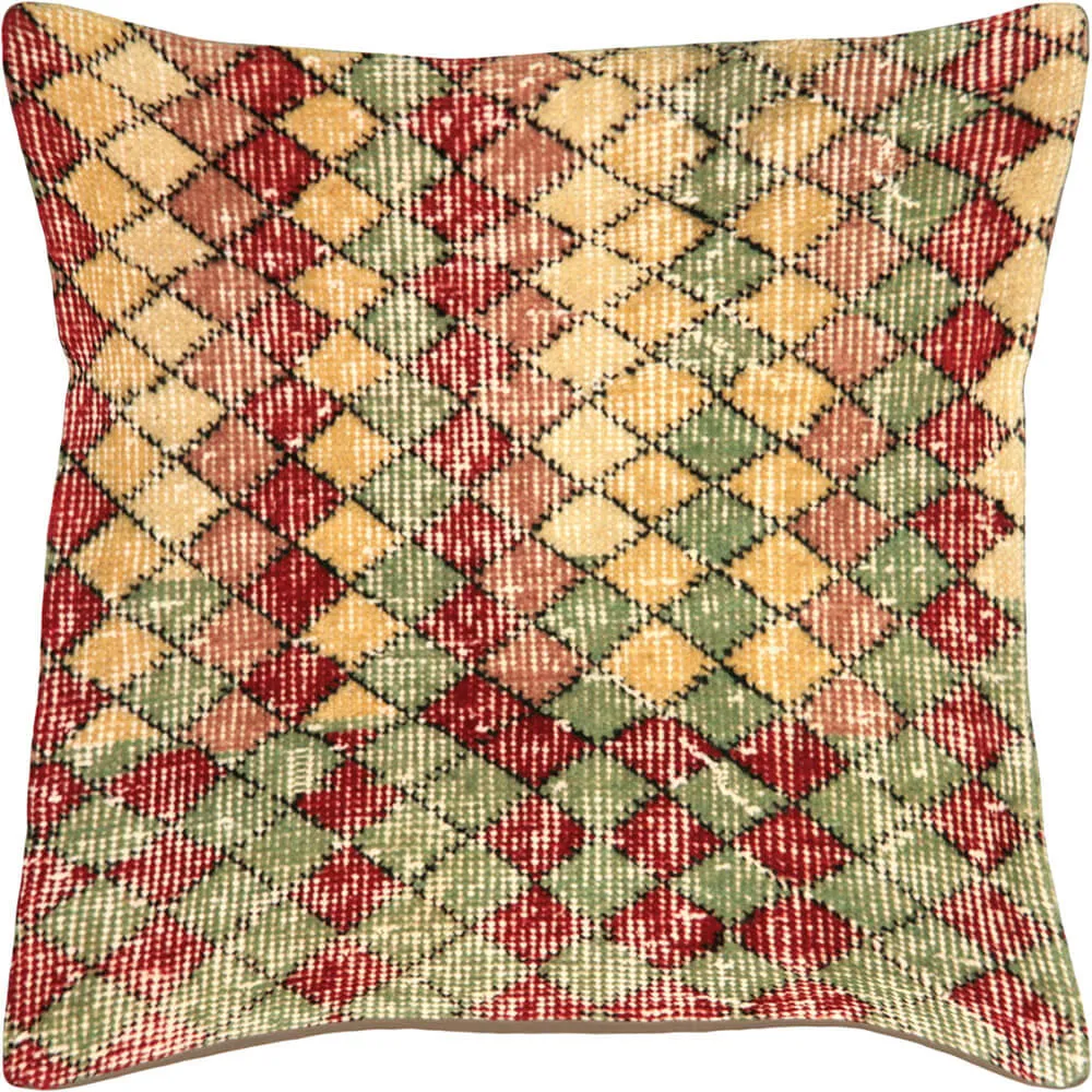 Vintage Turkish Mid-Century-Modern Pillow - 20" x 20"