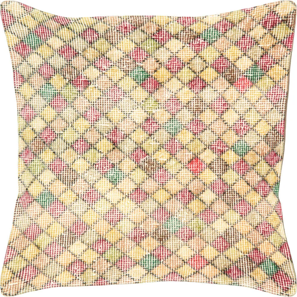 Vintage Turkish Mid-Century-Modern Pillow - 20" x 20"