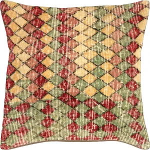 Vintage Turkish Mid-Century-Modern Pillow - 20" x 20"