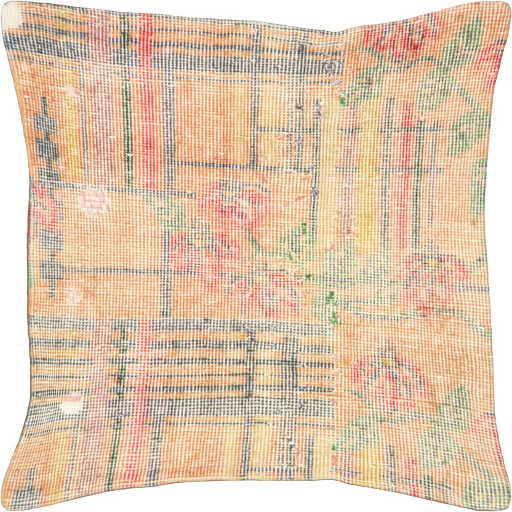 Vintage Turkish Mid-Century-Modern Pillow - 23" x 23"