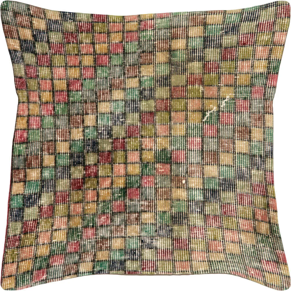 Vintage Turkish Mid-Century-Modern Pillow - 23" x 23"