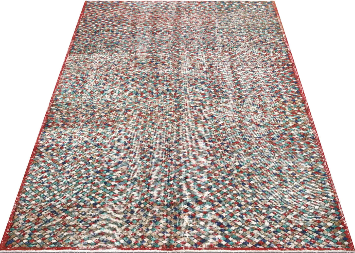 Vintage Turkish Mid-Century-Modern Rug - 5'10" x 9'6"
