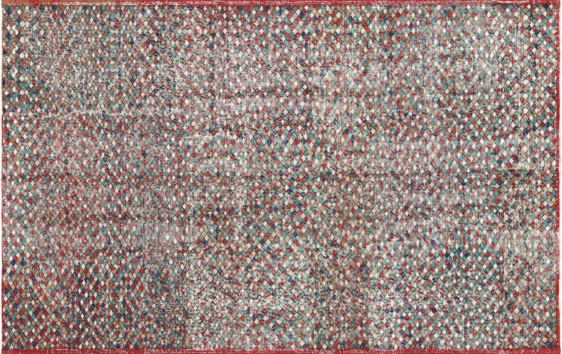 Vintage Turkish Mid-Century-Modern Rug - 5'10" x 9'6"