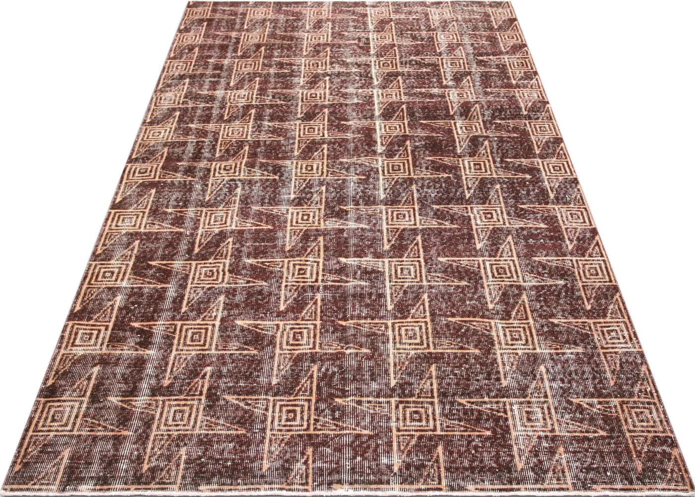 Vintage Turkish Mid-Century-Modern Rug - 5'3" x 8'5"