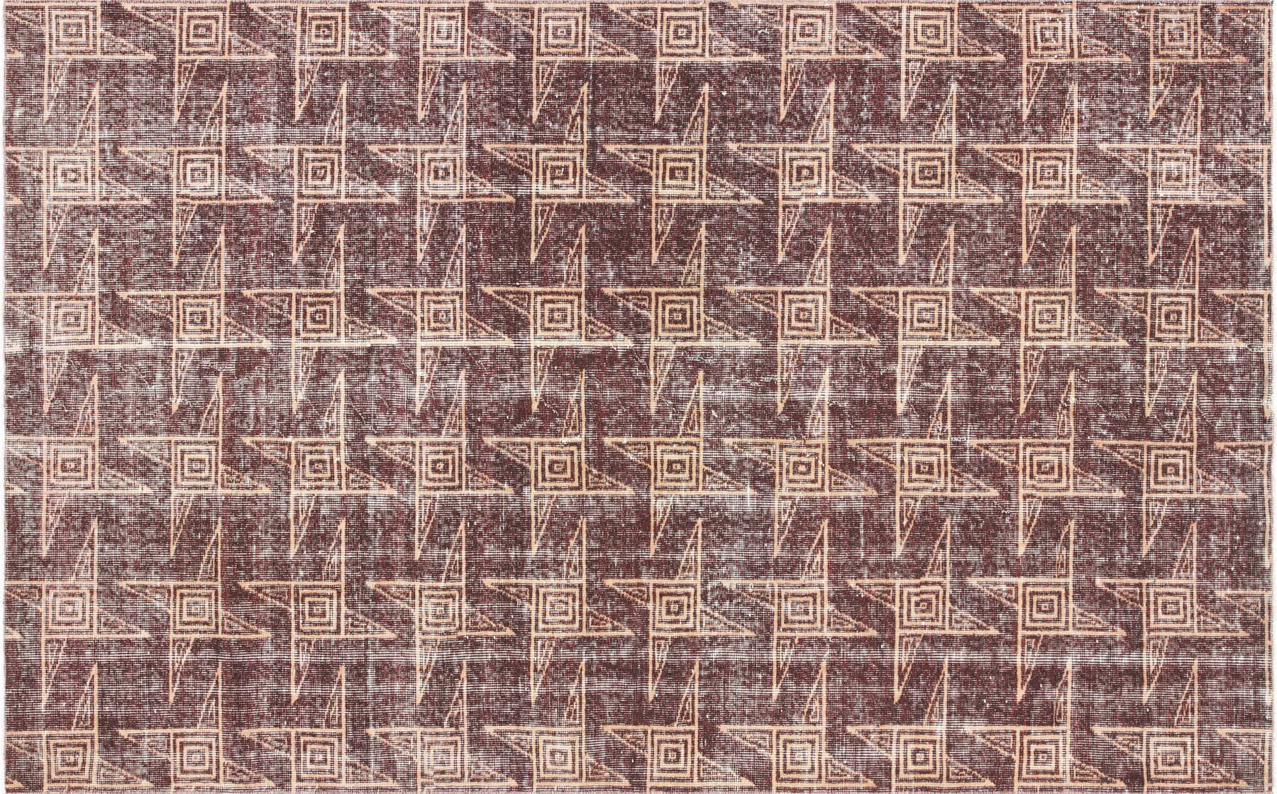 Vintage Turkish Mid-Century-Modern Rug - 5'3" x 8'5"