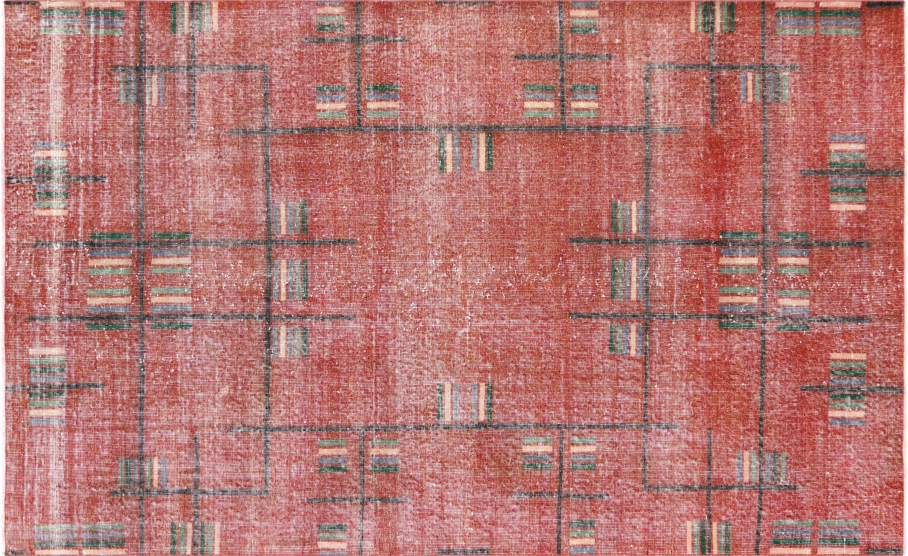 Vintage Turkish Mid-Century-Modern Rug - 5'4" x 8'6"