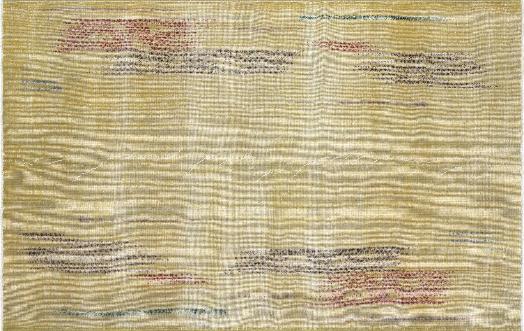 Vintage Turkish Mid-Century-Modern Rug - 5'5" x 8'7"