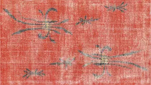Vintage Turkish Mid-Century-Modern Rug - 5'6" x 9'10"