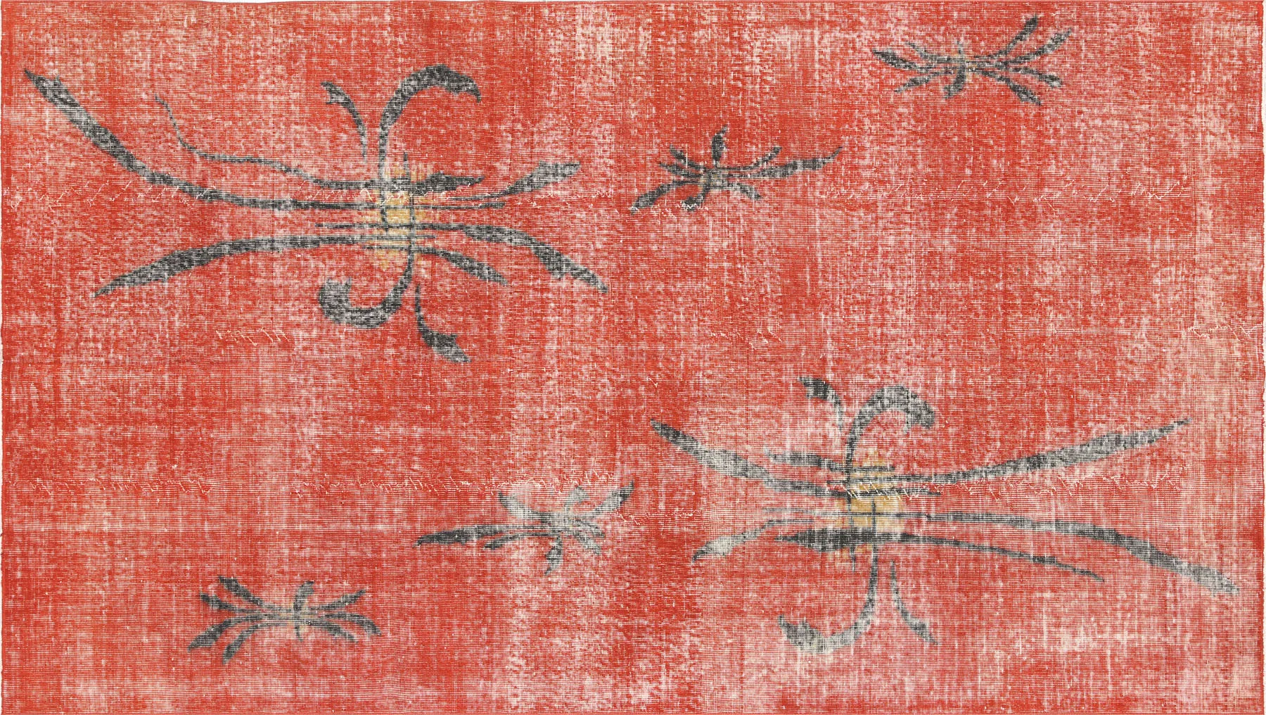 Vintage Turkish Mid-Century-Modern Rug - 5'6" x 9'10"