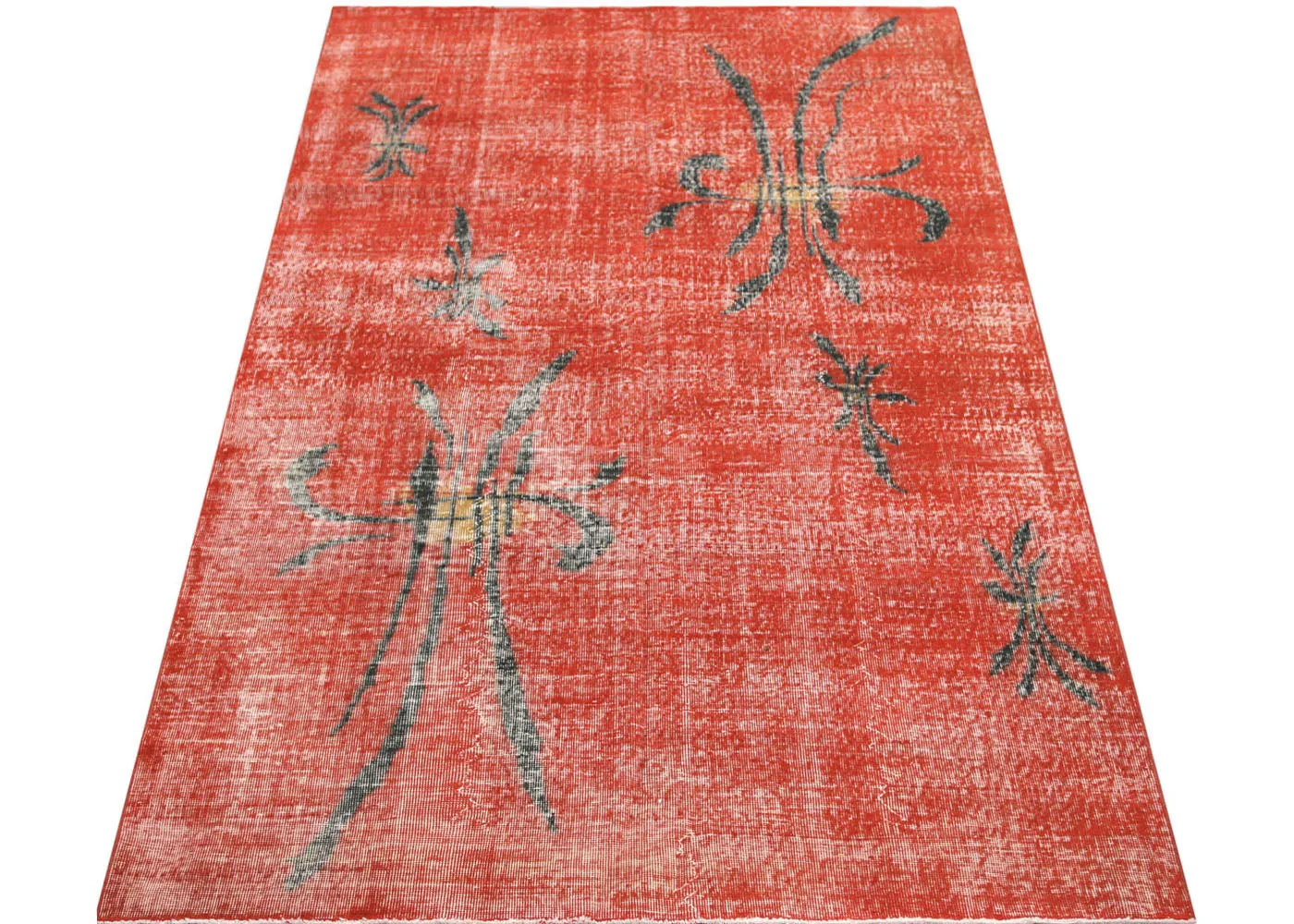 Vintage Turkish Mid-Century-Modern Rug - 5'6" x 9'10"