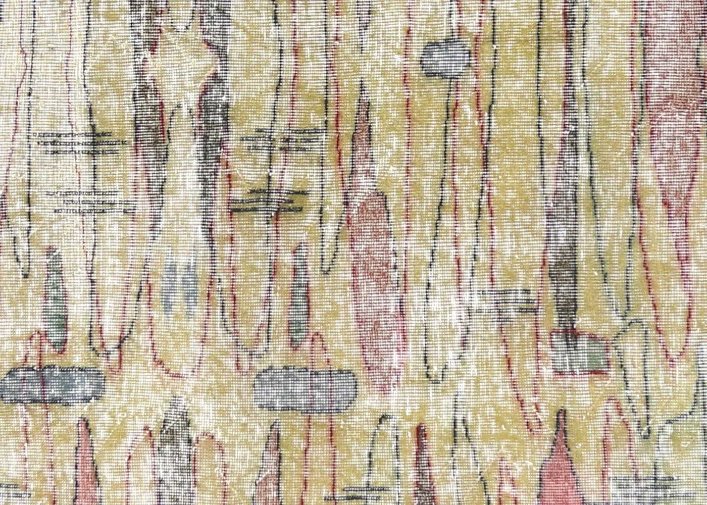 Vintage Turkish Mid-Century-Modern Rug - 6'10" x 9'2"