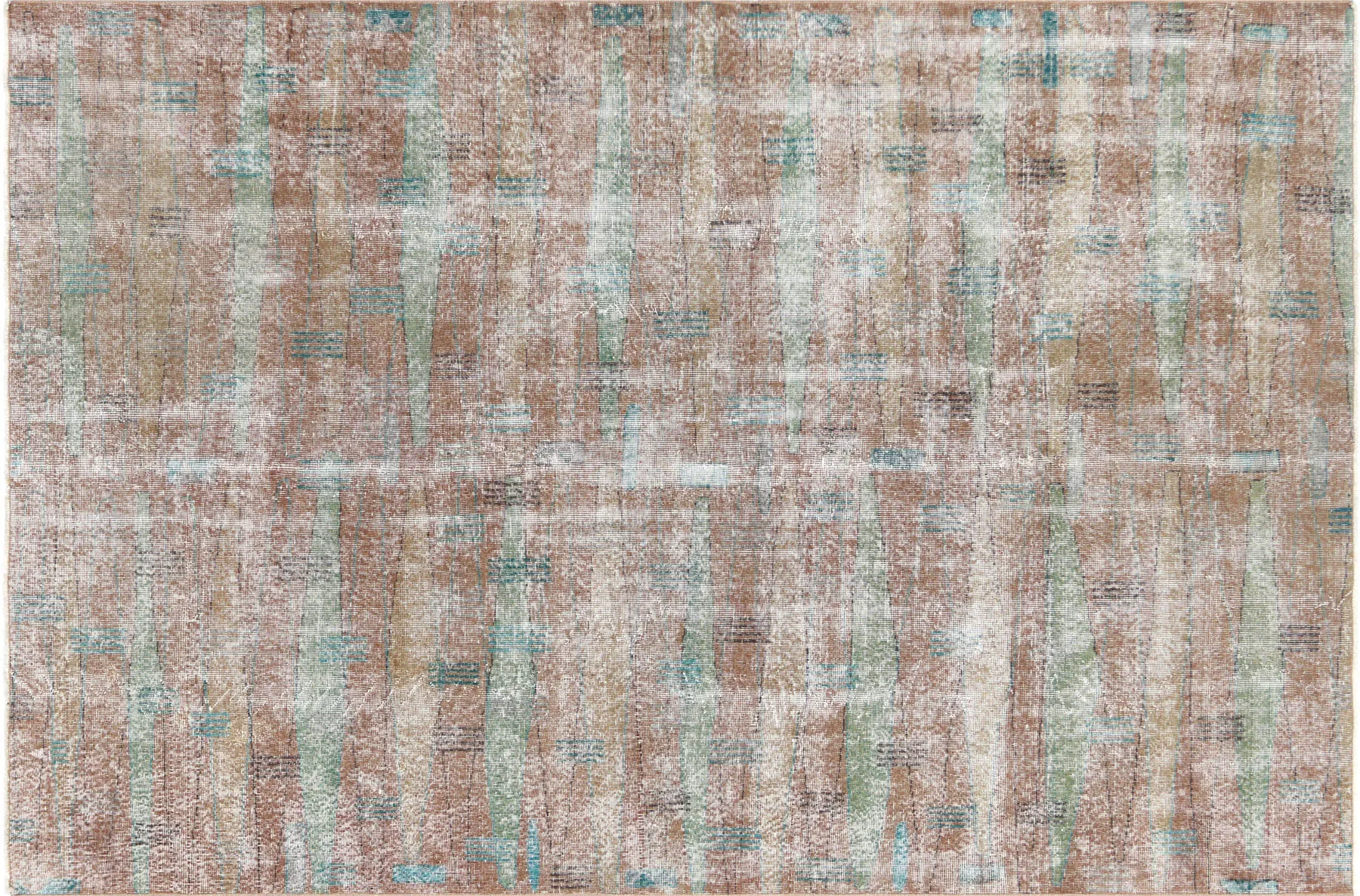 Vintage Turkish Mid-Century-Modern Rug - 6'7" x 10'1"