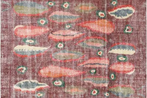 Vintage Turkish Mid-Century-Modern Rug - 6'8" x 10'