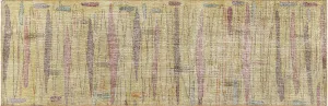 Vintage Turkish Mid-Century-Modern Runner - 3'4" x 10'2"