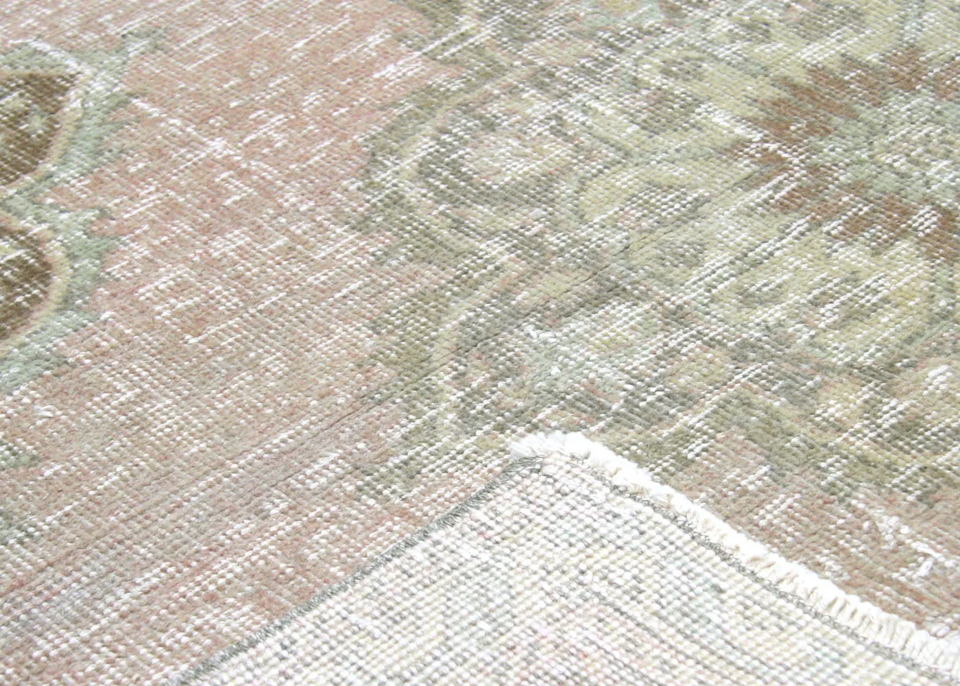 Vintage Turkish Oushak Rug - 4'10" x 11'8"