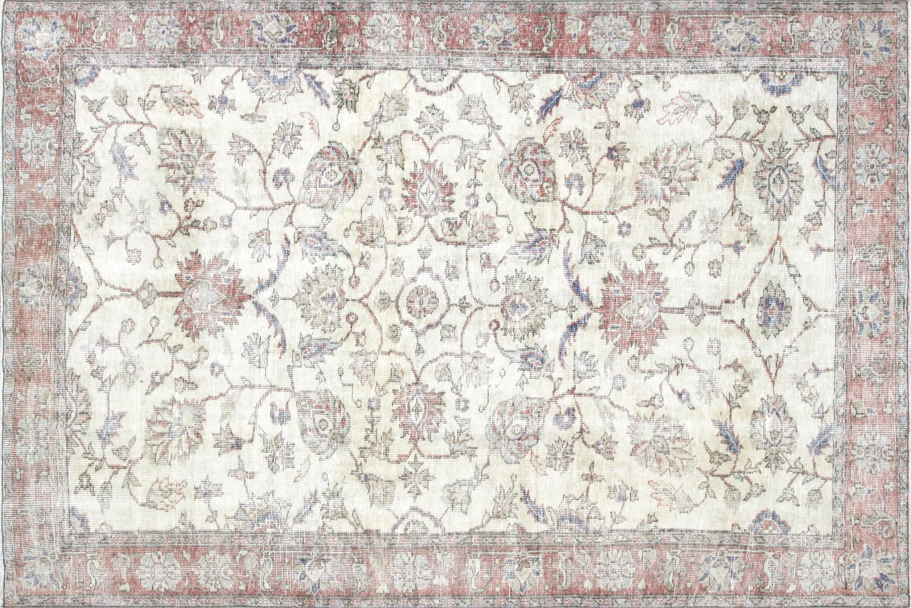Vintage Turkish Oushak Rug - 7'2" x 10'8"