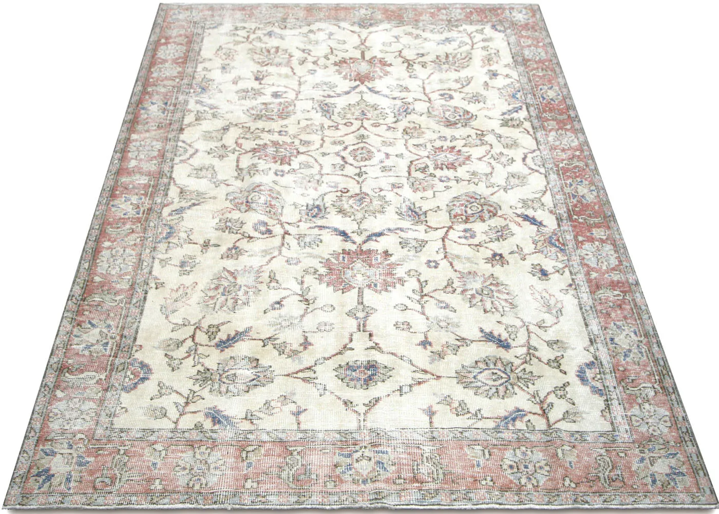 Vintage Turkish Oushak Rug - 7'2" x 10'8"