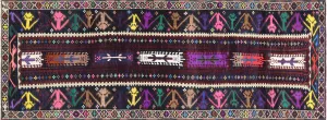 Vintage Turkish Oushak Runner - 3'10" x 10'