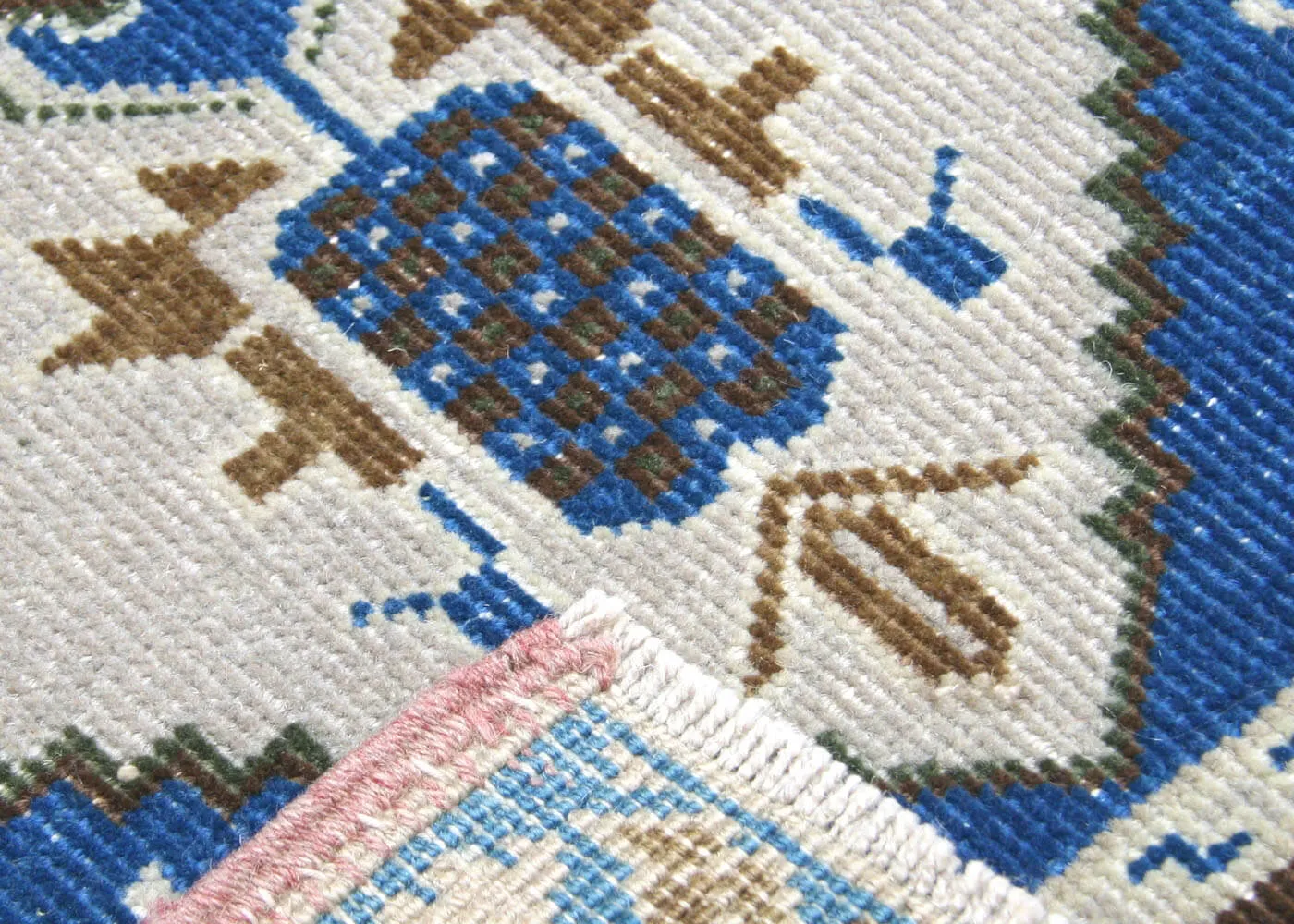 Vintage Turkish Oushak Yastic - 1'10" x 3'4"