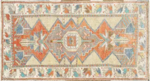 Vintage Turkish Oushak Yastic - 1'8" x 3'