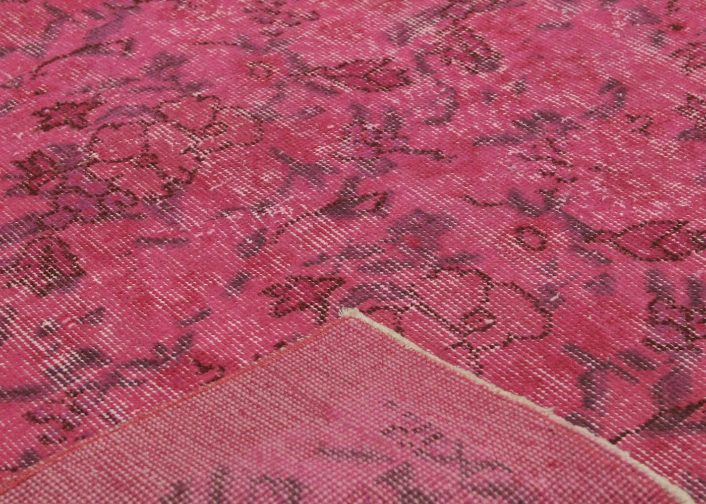 Vintage Turkish OverDyed Rug - 3'7" x 6'4"