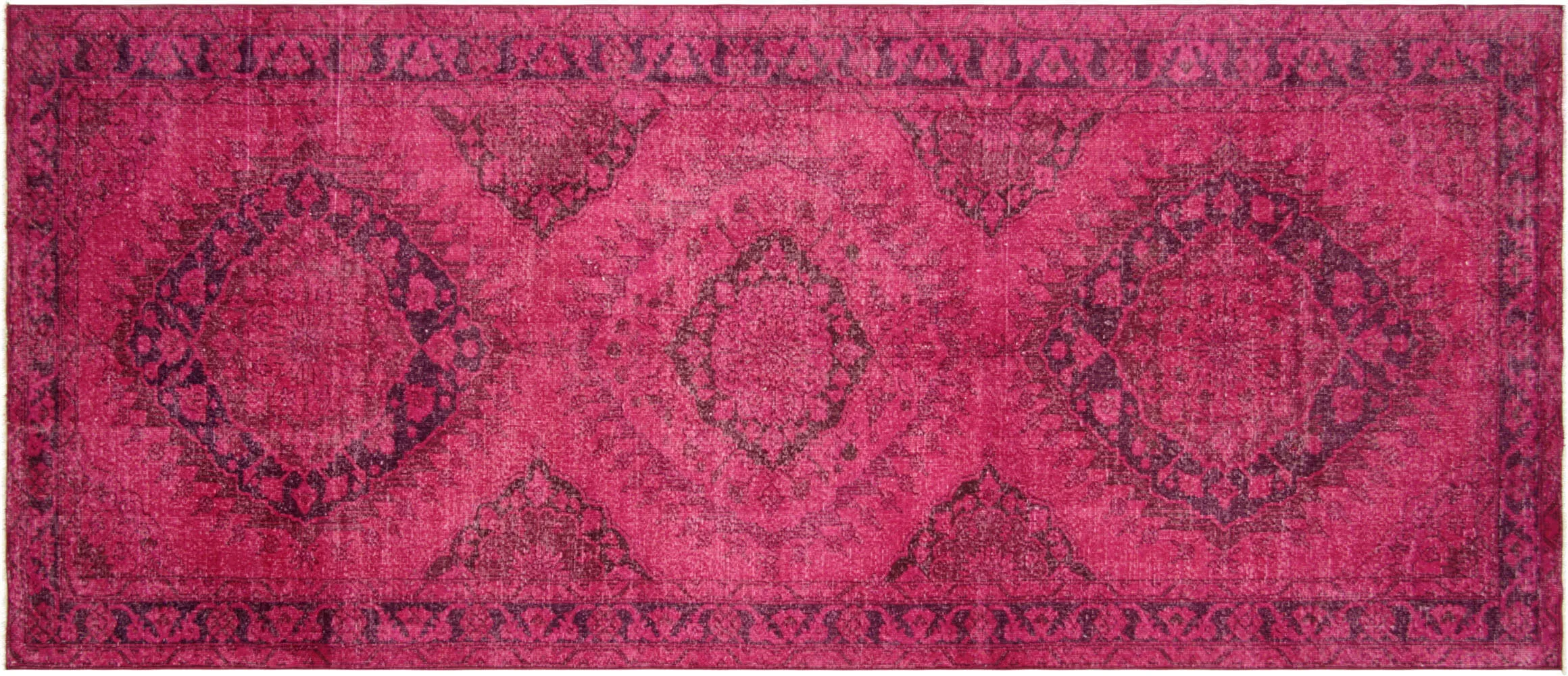 Vintage Turkish OverDyed Rug - 4'10" x 12'6"